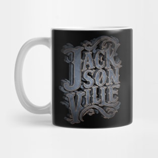 Jacksonville Florida Vintage Handlettering Mug